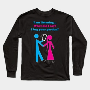 Funny Texting and Walking Partners Long Sleeve T-Shirt